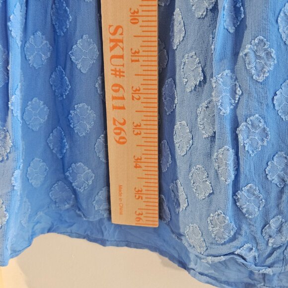 Lilly Pulitzer Dress Size 12 Arleah Blue Thistle Polka Dots Pom Pom Preppy Chic - Picture 6 of 12